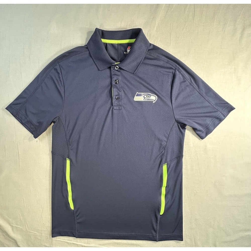 Majestic Cool Base NFL Football Seattle Seahawks Shirt Size Men's Medium
